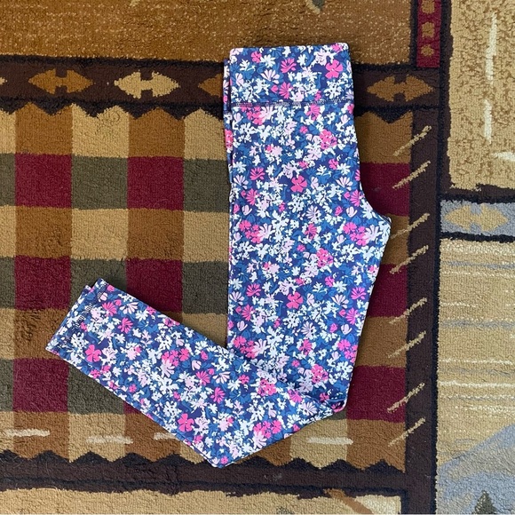 Eddie Bauer Blue and‎ Pink Floral Leggings - Picture 4 of 6
